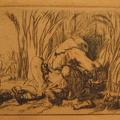 IMG 1852 Ets van Rembrandt Monje en un campo de ma z ca 1646