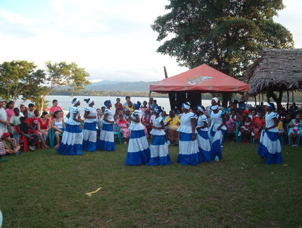 IM004535 Garifuna dansvoorstelling