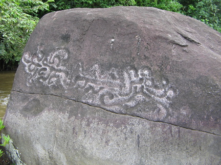 IMG 3272 Petroglyf 2 een krokodil of plattegrond van de rivier ze weten het niet