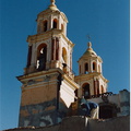 Cholula detail kerk op piramide