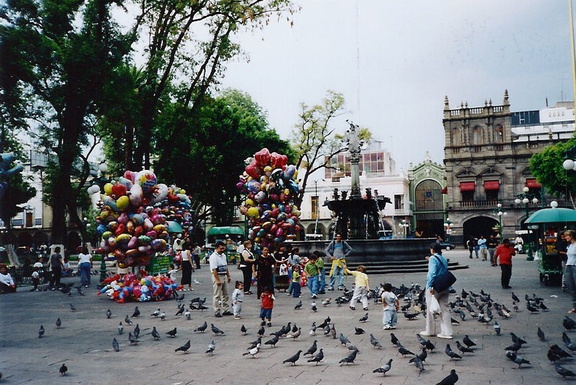 Puebla ballonnen verkopers