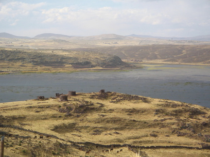 IMG 7862 Uitzicht over het meer Sillustani