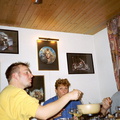 Flurlingen Danny Connie en Eelco aan de fondue