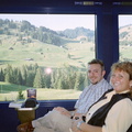 Gstaad Danny en Connie in de trein