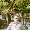 Gstaad Danny op het terras