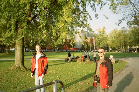 Luzern Eelco en Danny wachten op veerboot