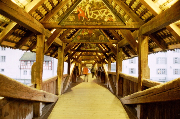 Luzern Kapelbrucke zonder flits