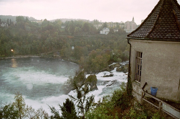 Rheinfall Van bovenaf