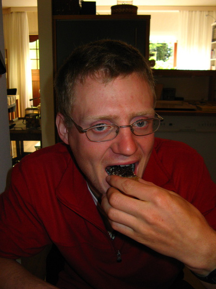 IMG_4233 - Eating bread with chocolate sprinkles.JPG