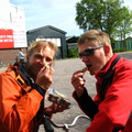 IMG 4287 - Bas and Paul trying Bokkepootjes, typical dutch cookies
