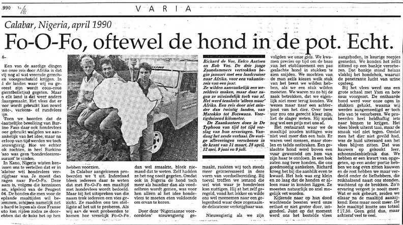 1990-08-11 Typhoon - Fo-O-Fo, oftewel de hond in de pot, Echt