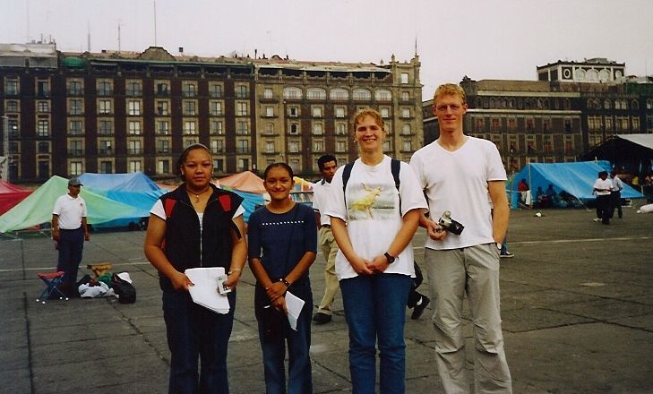 Mexico City Zocalo interview