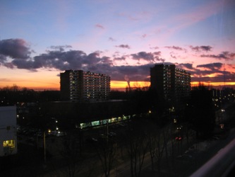 Uitzicht over Zaandam vanaf de Vermiljoenweg