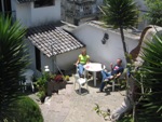 Our 2nd hostel, L´Auberge did have a garden, no secret