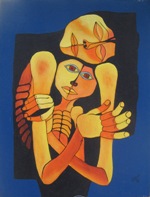 Onze replica van een Oswaldo Guayasamin