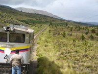 Met de trein door het prachtige landschap van Ecuador
