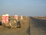 Woestijn aan de kust van Peru