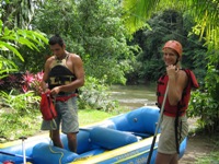 Bas ready for the raft