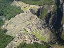 Hét uitzicht over Machu Picchu