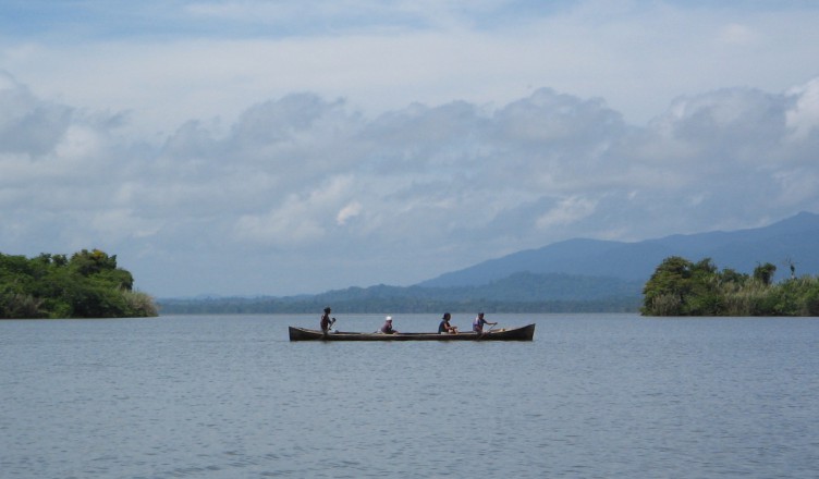 Uitzicht over Laguna Iban