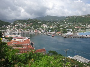 Views of the harbour of St George