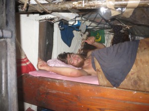 Sleeping in the forecastle